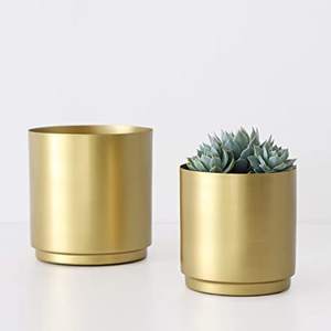 Pot de fleurs en laiton pour jardin et extérieur, mini-pot de fleurs en laiton pour emballage et vente personnalisés - Product Image 6