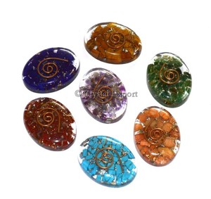 Acheter en ligne Orgone Chakra Avion Ovale Set : Orgone Chakra Avion Ovale Set à vendre Mascotte Style produits de guérison - Product Image 1