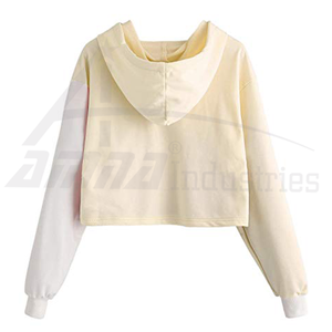 เสื้อครอปแบบเรียบง่ายสำหรับผู้หญิง,เสื้อมีฮู้ดคอลเลคชั่นล่าสุด - Product Image 2