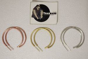 Boucles d'oreilles en laiton nickelé pour femmes, dernier design, pour mariage, événements et cadeaux, boucles d'oreilles à la mode en laiton et en forme de cerceau - Product Image 4