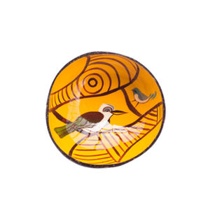 Logo personnalisé bols en noix de coco laqués vaisselle en céramique durable assiettes Camping artisanat technologie Free Made Vietnam - Product Image 4