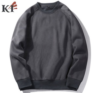 Custom Color <b>Men's</b> Winter Pullover <b>Sweatshirt</b> 100% Cotton Fleece 550g Solid Regular Fit O-Neck Lined Anti-shrink Front Logo - Product Image 3