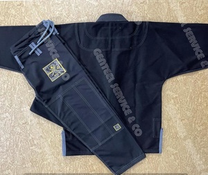 Black Custom Made 100% Cotton BJJ Gi with High Quality Embroidery Durable 450g Fabric for Unisex Adults - Product Image 5