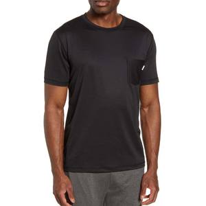T-shirt Crew à manches courtes noir meilleure qualité T-shirt à manches courtes pour hommes lourds Performance Cooling Tee T Shirts - Product Image 3