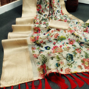 Katan indien Saree dernier concepteur tenue de fête mariage dames femmes portent Georgette soie broderie travail Sari avec chemisier vêtements - Product Image 1