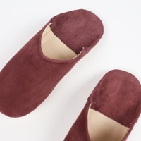 Babouches marocaines vintage faites à la main en cuir véritable marron pour femmes, légères et chaudes, pantoufles d'intérieur pour le printemps, l'été, l'automne et l'hiver
