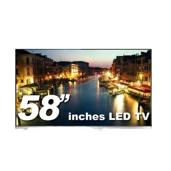 58 дюймовый настенный кронштейн доступная реклама для телевизора отеля 4K UHD Android Smart LED tv