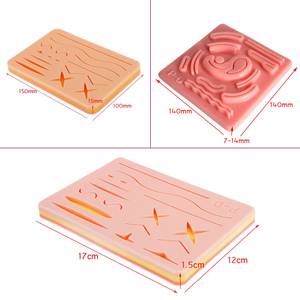 Kit complet de pratique de suture en silicone de simulation de peau réutilisable de 4ème génération plaies précoupées pour étudiants en médecine vétérinaire - Product Image 5