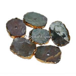 Bolsa de joyería de terciopelo 100% personalizable, perilla galvanizada ovalada de jaspe elegante, perilla grabada de ágata curativa, piedra preciosa de amor, ¡Compre Ahora! - Product Image 1