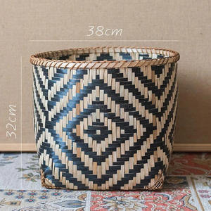 Nouveau style de panier en bambou rangement et organisation à domicile panier à linge rangement à domicile fabriqué par un artisan vietnamien FBA Amazon - Product Image 2