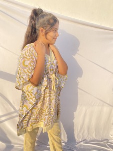 ชุดกิโมโนบิกินี่แนววินเทจสไตล์ชนเผ่าชุดนอนผ้าคอตตอนสไตล์อินเดียใส่ในฤดูร้อนชุดคลุมชายหาด6XL นอนฟรีไซส์ - Product Image 5