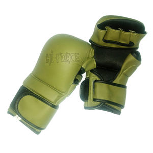 Professional 8oz and 12oz Sizes Half-Finger PU Leather Sparring <b>Gloves</b> for MMA UFC <b>Boxing</b> Training - Product Image 6