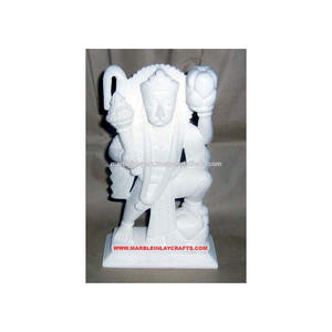 Statue hanman en marbre blanc pur, Statue - Product Image 1