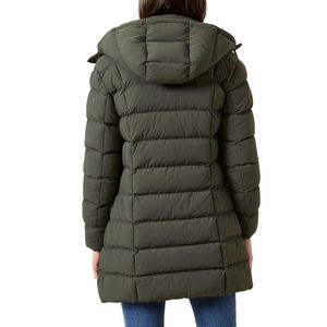 New Style Plus Size Women <b>Winter</b> <b>Quilted</b> Hooded Button Puffer Jackets Polyester/Custom Knitted Breathable Eco-Friendly OEM - Product Image 2