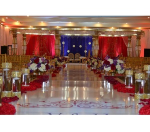 Mandalas de boda con diamantes dorados, decoración tradicional de la India, estilo Desi, decoración tradicional de oro y cristal - Product Image 1