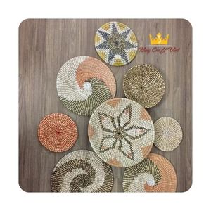 Panier mural artisanal en jonc de mer Design d'intérieur décoratif par des artisans du Vietnam pour la décoration murale de la maison - Product Image 6