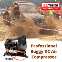Compresseur d'air professionnel à longue durée 12V DC, haute efficacité, résistant aux intempéries, système de freinage à Air professionnel à double Piston, sans huile