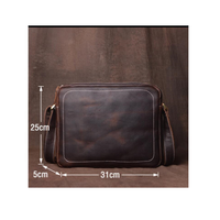 Sac messager en cuir véritable pour hommes avec couleur personnalisable et logo de qualité supérieure