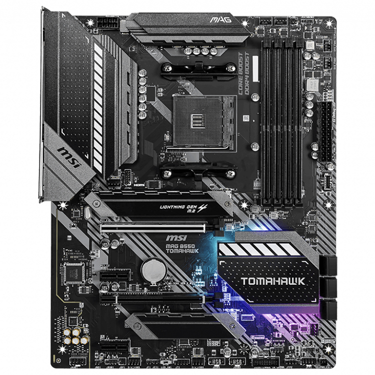 MSI MAG B550 TOMAHAWK Motherboard - AMD Ryzen Compatible
