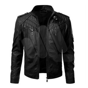 เสื้อแจ็คเก็ตหนังสำหรับขี่มอเตอร์ไซค์คุณภาพสูง (วัสดุหนังวัว) - Product Image 1