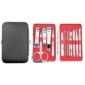 Kit Professionale <span class=keywords><strong>per</strong></span> la Cura delle <span class=keywords><strong>Unghie</strong></span> dei <span class=keywords><strong>Piedi</strong></span> in Acciaio al Carbonio, 10-12-13 Pezzi, Set 12-in-1 con Tagliaunghie <span class=keywords><strong>per</strong></span> Viaggi, Famiglia e Salone - Product Image 1