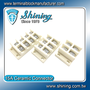TC-6154C 15A 4 Way Ceramic <b>Terminal</b> Block - Product Image 2