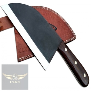 Custom Handmade Professional Damascus Kitchen Chef Knife With custom Wooden Box {MS-52} - Product Image 1