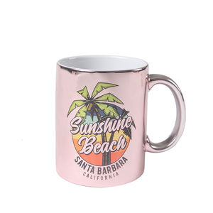 Tazas de Café de Cerámica Sublimadas, Personalizables, con Superficie de <span class=keywords><strong>Espejo</strong></span> de 11 oz, al por Mayor, con Asa, <span class=keywords><strong>Taza</strong></span> Brillante <span class=keywords><strong>Rosa</strong></span> - Product Image 2