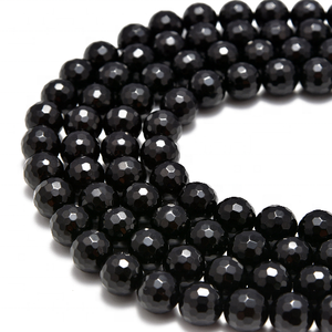 4mm 6mm 8mm 10mm 12mm 14mm <span class=keywords><strong>perline</strong></span> rotonde sfaccettate in onice nero per la creazione di gioielli <span class=keywords><strong>15</strong></span> "filo - Product Image 2