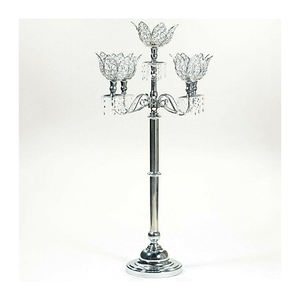 Candelabro votivo alto de acrílico de lujo maravilloso de la mejor calidad, centro de mesa para bodas y Navidad a la venta - Product Image 1