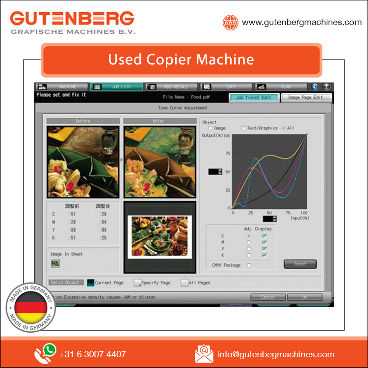 Second Hand Digital Image Printer Photocopier Machine for Ko<i></i>nica Minolta from Trusted Seller