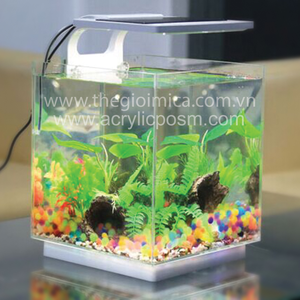 Aquarium de petite taille avec conception créative et espace pour exposer les photos, - Product Image 4