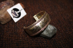 Customized Unisex Brass Cufflinks Bracelet Bangle New Design Women's Fashion for Parties <b>Weddings</b> Woven Traditional Gifting - Product Image 2