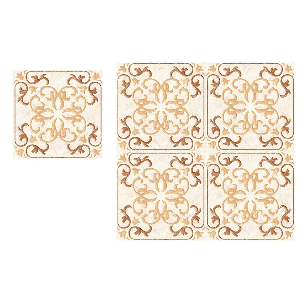 Azulejos de porcelana pulida esmaltada, baldosas de cerámica, baldosas interiores de mármol blanco clásico, superficie de alto brillo, 40x40cm