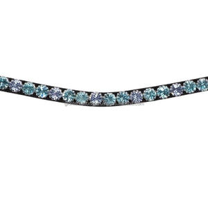 Equine-banda ostentosa para cejas de caballo, banda para cejas en forma curva para caballos con botón a presión para lazos - Product Image 3