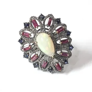 Турецкая оттоманка, женское Привлекательное кольцо из 925 серебра с антикварной отделкой, подарочное кольцо, ювелирные изделия, драгоценные камни, серебряные кольца