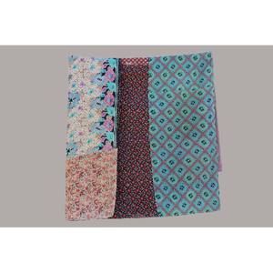 Couverture en coton réversible Kantha indienne faite à la main couverture de lit d'été et ensembles de literie pour la maison et l'hôtel tissage à la main - Product Image 3