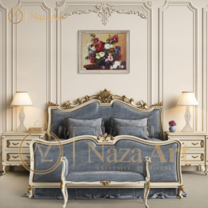 Hot <b>Sale</b> French Classic Luxury Style Mahogany Solid <b>Wood</b> Beds with Hand <b>Carved</b> Detail for Bedroom Set Furniture - Product Image 5