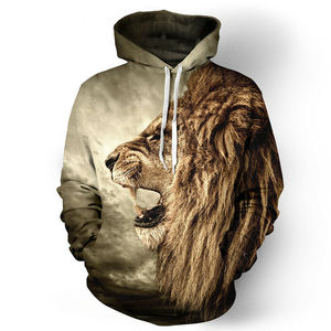 Wholesale Price Unisex Breathable Hoodie 3D Print Wolf Sweatshirt Casual Loose <b>Jumpers</b> <b>Pullover</b> Hoodie Made in Pakistan - Product Image 5