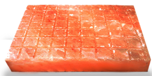 Lampe au sel rose de l'Himalaya avec des styles sculptés diverses briques de sel de fleur de panier du Pakistan-Artisanat naturel - Product Image 2