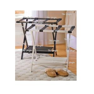 Metal Black Color Folding <b>Luggage</b> <b>Rack</b> For Home Hotel Usage Black Color Suitcase Folding Holder At Affordable Prices - Product Image 6