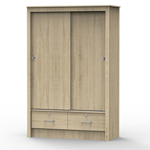 Muebles MDF multiusos modernos Fácil instalación Dormitorio Aglomerado Armario Puerta corredera 1237 para el hogar Apartamento Hospital - Product Image 1