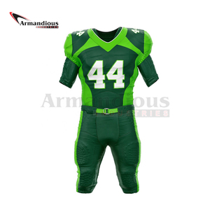 Uniforme de football américain personnalisé sublimé vêtements de sport en polyester à séchage rapide respirant grande taille ensembles de tarifs d'usine à manches courtes - Product Image 6