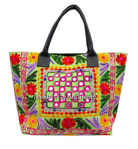 <b>Indian</b> Handmade Tote <b>Bag</b> Embroidery <b>Bags</b> - Product Image 2