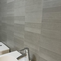 Azulejo de revestimiento de grafito, azulejos de techo de pvc con efecto moderno, 250mm, gris