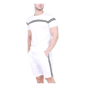 Conjuntos de Dos Piezas de Verano 2021 para Hombre, Casuales, Transpirables, Talla Grande, 100% Algodón, Envío Aéreo - Product Image 4