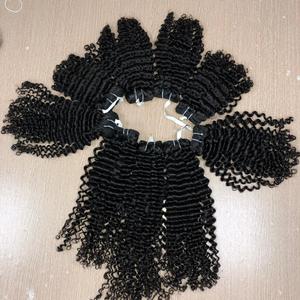 Venta al por mayor virgen vietnamita rizado paquetes de pelo 8-28 pulgadas de longitud características invisibles Wefted pelucas extensiones frontales de encaje - Product Image 5