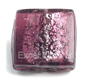 Suministro directo del fabricante para la fabricación de cortinas DIY púrpura rojo rosa 3mm cuentas de cristal de Murano cuadradas para fines decorativos - Product Image 1