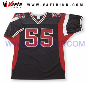 Conjunto de Jersey de sublimación transpirable de uniforme de fútbol americano personalizable en Tallas grandes - Product Image 3