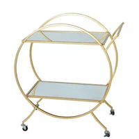 Chariot de rangement métallique rectangulaire moderne et simple à trois niveaux, personnalisable en couleur et taille, marque AHO, pour usage intérieur – Offre Spéciale